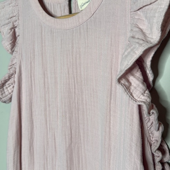 Universal Thread Cotton Ruffle Sleeveless Maxi Dress in Pale Pink Size Large - Picture 4 of 10